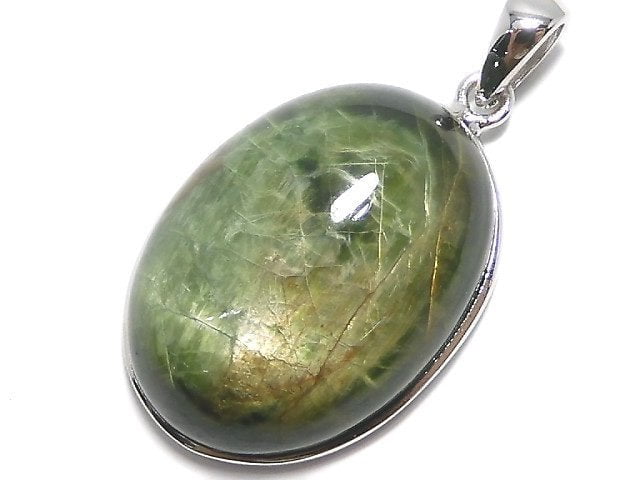 [Video][One of a kind] Chrome Diopside Pendant Silver925 NO.1