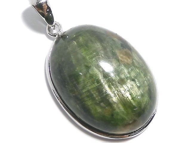 [Video][One of a kind] Chrome Diopside Pendant Silver925 NO.3