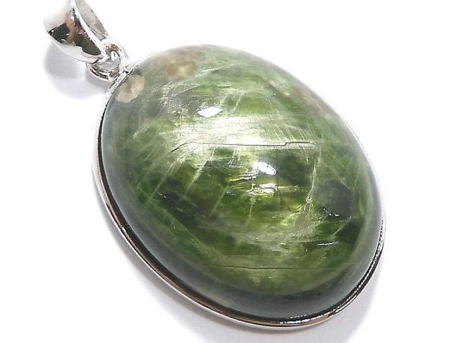 [Video][One of a kind] Chrome Diopside Pendant Silver925 NO.5