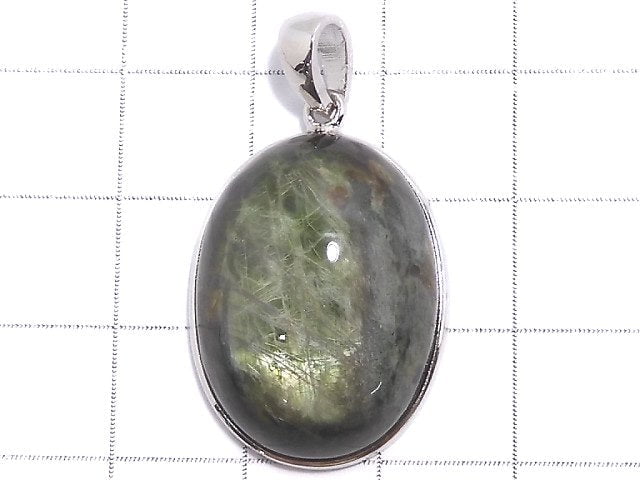 [Video][One of a kind] Chrome Diopside Pendant Silver925 NO.6