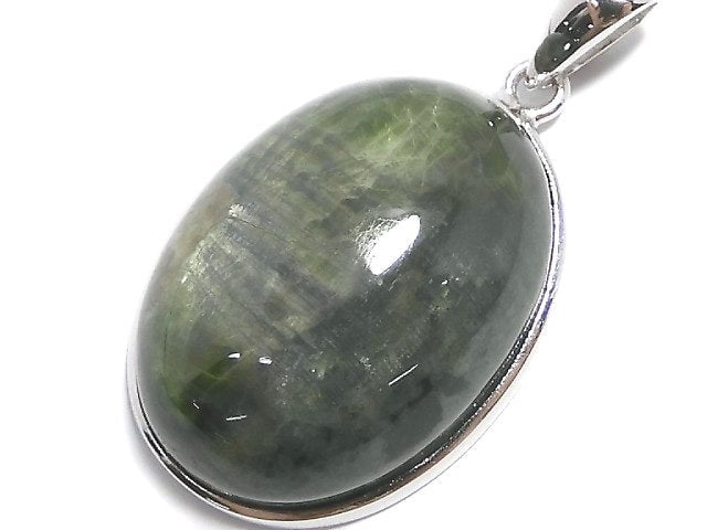 [Video][One of a kind] Chrome Diopside Pendant Silver925 NO.7