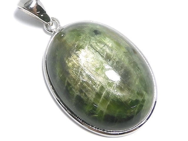 [Video][One of a kind] Chrome Diopside Pendant Silver925 NO.8