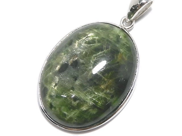 [Video][One of a kind] Chrome Diopside Pendant Silver925 NO.9