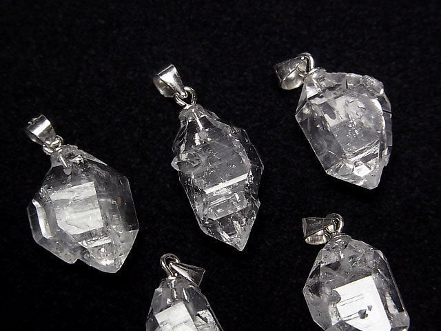 [Video] NYHerkimer Diamond AAA Rough Rock Nugget Pendant [L size] Silver925 1pc