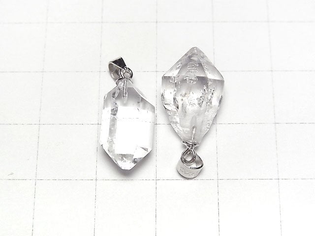 [Video] NYHerkimer Diamond AAA Rough Rock Nugget Pendant [L size] Silver925 1pc