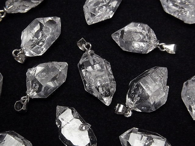 [Video] NYHerkimer Diamond AAA Rough Rock Nugget Pendant [L size] Silver925 1pc