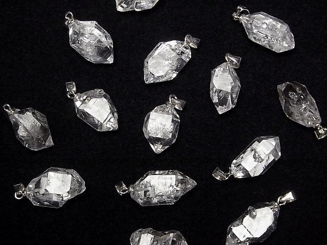 [Video] NYHerkimer Diamond AAA Rough Rock Nugget Pendant [L size] Silver925 1pc