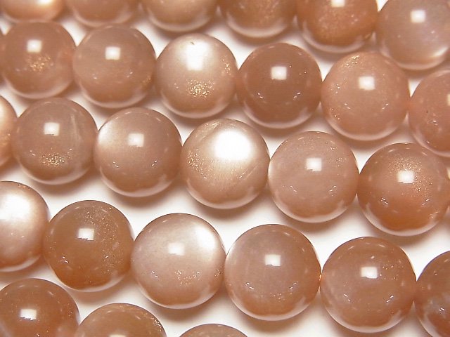 [Video] Orange Moonstone AA++ Round 10mm half or 1strand beads (aprx.15inch/36cm)