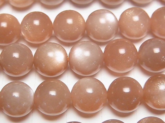 [Video] Orange Moonstone AA++ Round 10mm half or 1strand beads (aprx.15inch/36cm)