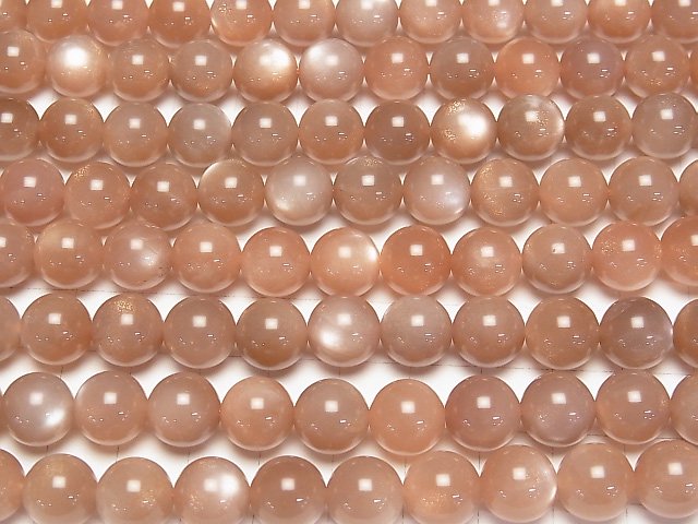 [Video] Orange Moonstone AA++ Round 10mm half or 1strand beads (aprx.15inch/36cm)