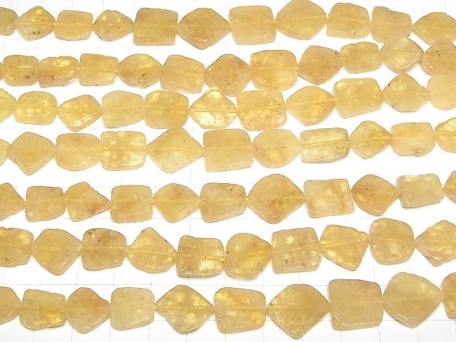 [Video]Heliodor Rough Slice Nugget half or 1strand beads (aprx.7inch/18cm)