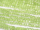 [Video]High Quality! Peridot AAA- Cube Shape 2x2x2mm 1strand beads (aprx.15inch/37cm)