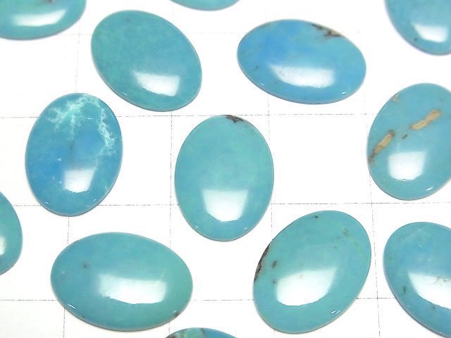 [Video]Turquoise AAA- Oval Cabochon 14x10mm 3pcs