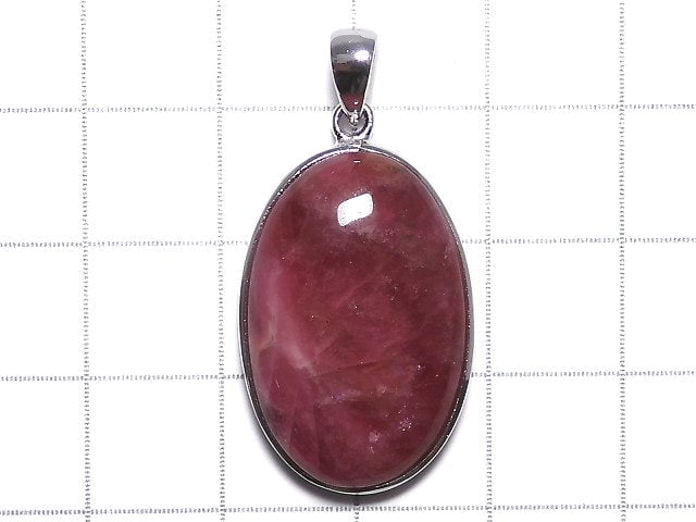 [Video][One of a kind] Rhodonite AAA Pendant Silver925 NO.6