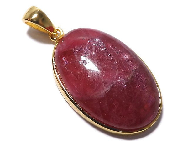 [Video][One of a kind] Rhodonite AAA Pendant 18KGP NO.11