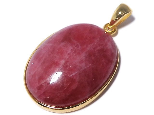 [Video][One of a kind] Rhodonite AAA Pendant 18KGP NO.15