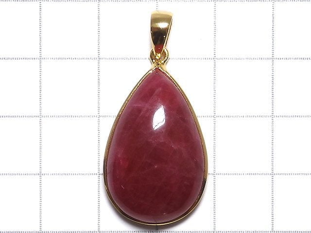 [Video][One of a kind] Rhodonite AAA Pendant 18KGP NO.16