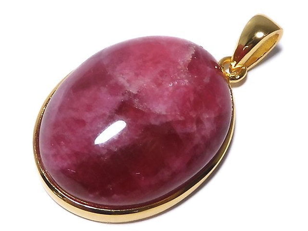 [Video][One of a kind] Rhodonite AAA Pendant 18KGP NO.17