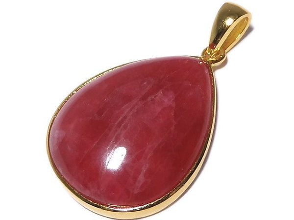 [Video][One of a kind] Rhodonite AAA Pendant 18KGP NO.18