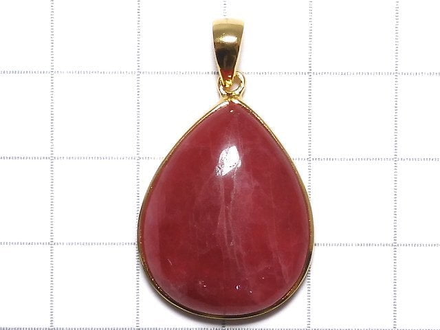 [Video][One of a kind] Rhodonite AAA Pendant 18KGP NO.18