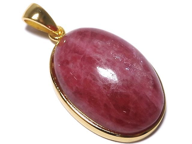 [Video][One of a kind] Rhodonite AAA Pendant 18KGP NO.19