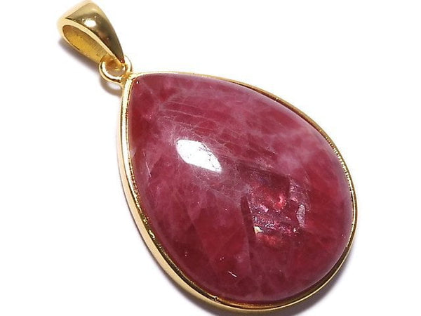 [Video][One of a kind] Rhodonite AAA Pendant 18KGP NO.20