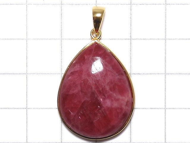 [Video][One of a kind] Rhodonite AAA Pendant 18KGP NO.20