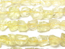 [Video]Lemon Quartz Rough Rock Nugget half or 1strand beads (aprx.15inch/38cm)