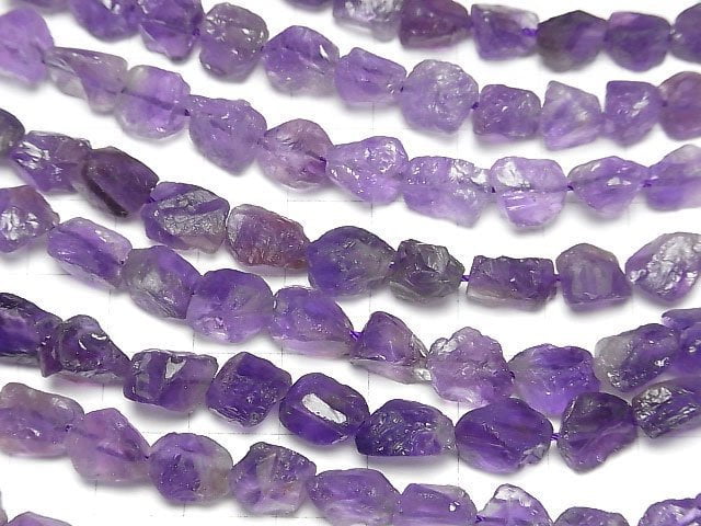 [Video]Amethyst Rough Rock Nugget half or 1strand beads (aprx.15inch/38cm)