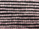 [Video] High Quality! Rose Quartz AA++ Cube Shape 4x4x4mm 1strand beads (aprx.15inch/37cm)