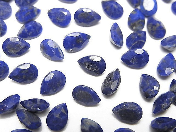 [Video]Lapislazuli AA++ Loose stone Pear Shape Faceted 6x4mm 10pcs