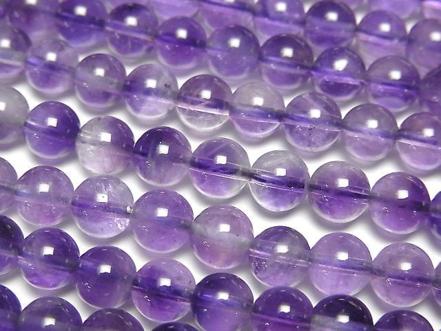 [Video]Bi-color Amethyst AA+ Round 6mm 1strand beads (aprx.15inch/37cm)