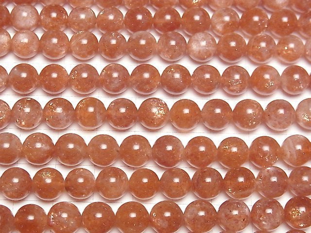 [Video]Sunstone AAA- Round 8mm 1/4 or 1strand beads (aprx.15inch/38cm)