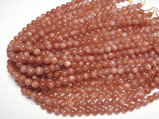 [Video]Sunstone AAA- Round 8mm 1/4 or 1strand beads (aprx.15inch/38cm)