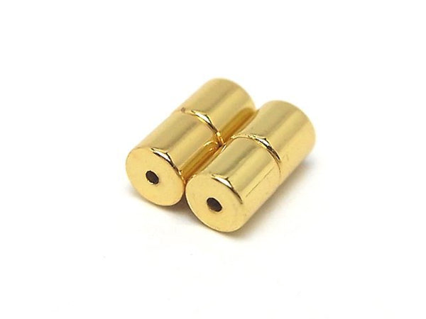 Metal parts magnetic Clasp 9x5x5mm gold color 4 pairs