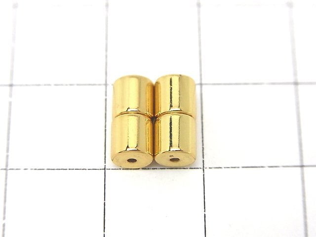 Metal parts magnetic Clasp 9x5x5mm gold color 4 pairs