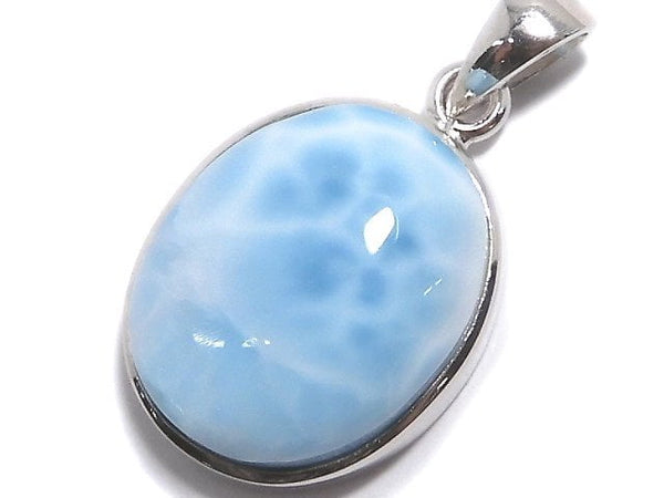 [Video][One of a kind] Larimar Pectolite AAA- Pendant Silver925 NO.173