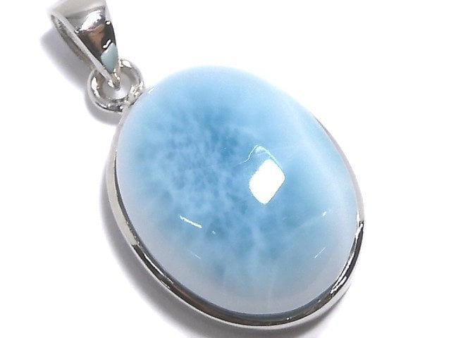 [Video][One of a kind] Larimar Pectolite AAA- Pendant Silver925 NO.175