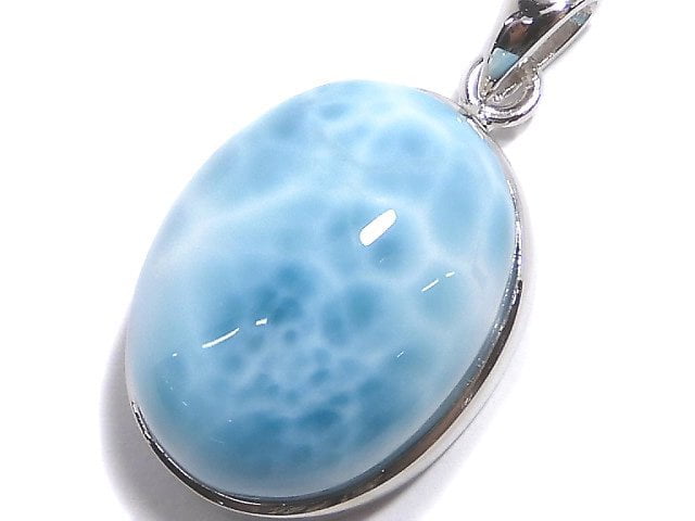 [Video][One of a kind] Larimar Pectolite AAA- Pendant Silver925 NO.177