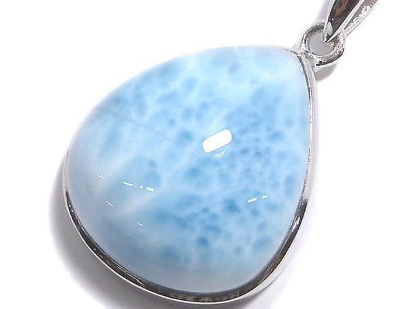 [Video][One of a kind] Larimar Pectolite AAA- Pendant Silver925 NO.179