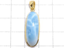 [Video][One of a kind] Larimar Pectolite AAA- Pendant 18KGP NO.188