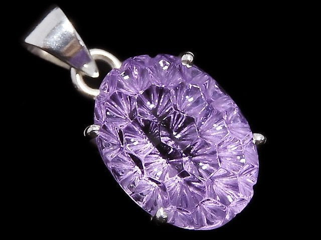 [Video][One of a kind] High Quality Amethyst AAA Pendant Silver925 NO.23