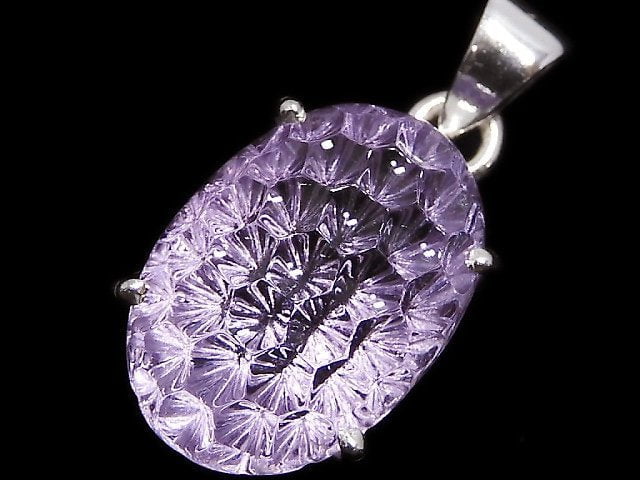 [Video][One of a kind] High Quality Amethyst AAA Pendant Silver925 NO.24