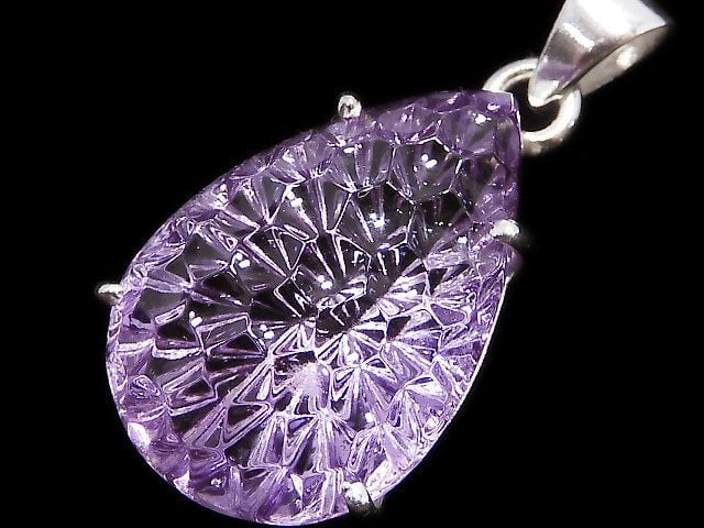 [Video][One of a kind] High Quality Amethyst AAA Pendant Silver925 NO.27