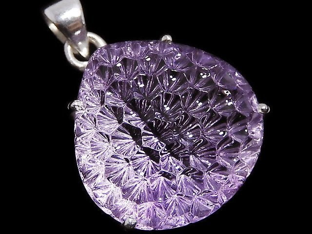 [Video][One of a kind] High Quality Amethyst AAA Pendant Silver925 NO.28