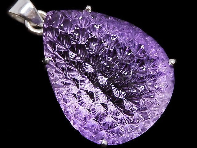 [Video][One of a kind] High Quality Amethyst AAA Pendant Silver925 NO.30