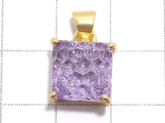 [Video][One of a kind] High Quality Amethyst AAA Pendant 18KGP NO.31