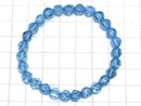[Video][One of a kind] High Quality Swiss Blue Topaz AAA Star Faceted Round 7mm Bracelet NO.1