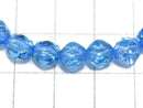 [Video][One of a kind] High Quality Swiss Blue Topaz AAA Star Faceted Round 7mm Bracelet NO.5