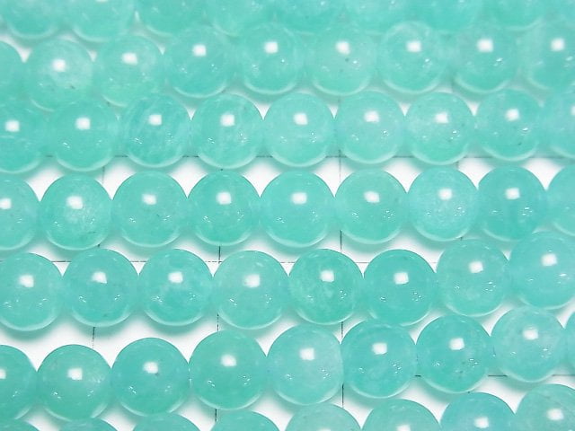 [Video] Mozambique Amazonite AA++ Round 6mm 1strand beads (aprx.15inch/37cm)